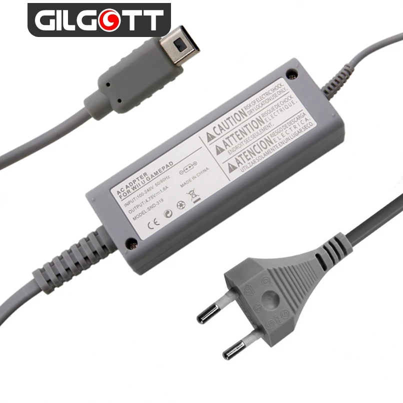 

EU Plug AC 100V-240V Power Supply Charger Adapter for Nintendo Wii U Gamepad