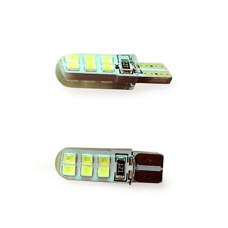 DUU 10 шт. Светодиодные Габаритные фонари для автомобиля лампы T10 W5W Canbus без ошибок 6