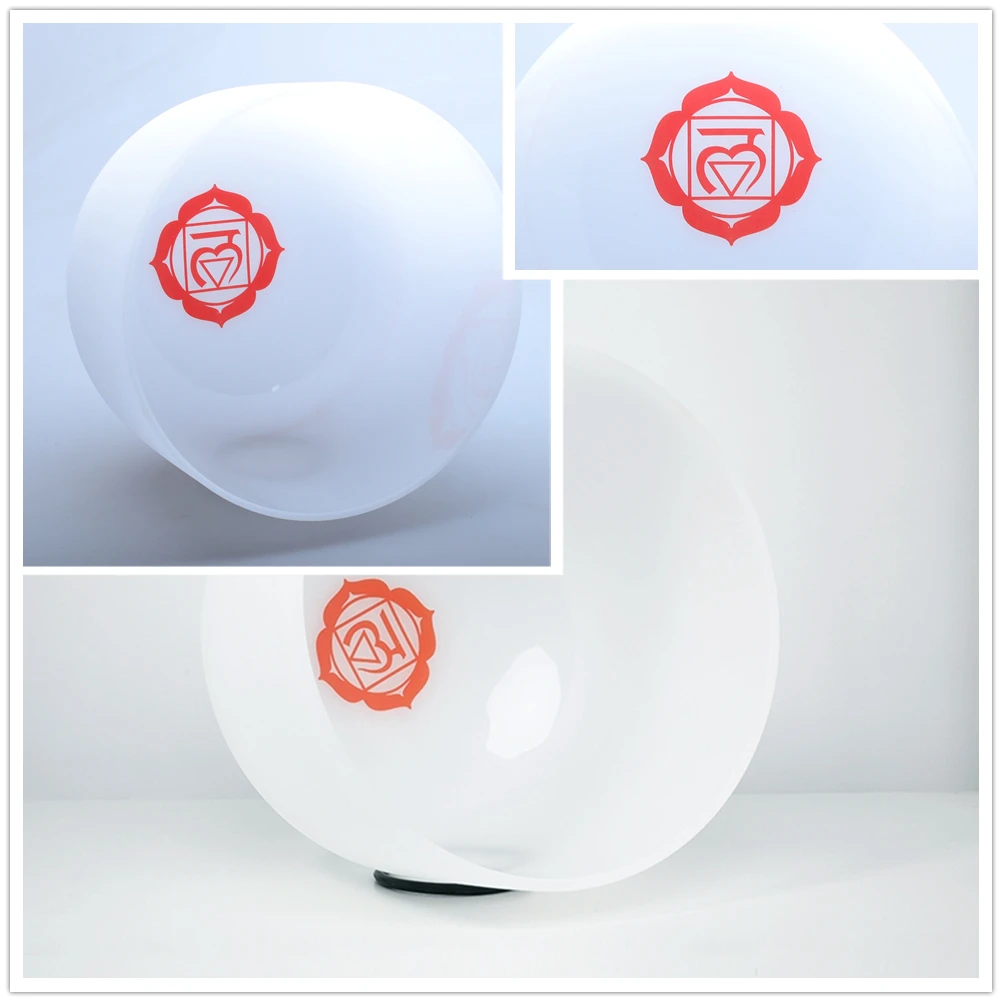 14 дюймов чакра шаблон C Note кристалл поющая чаша для корневая