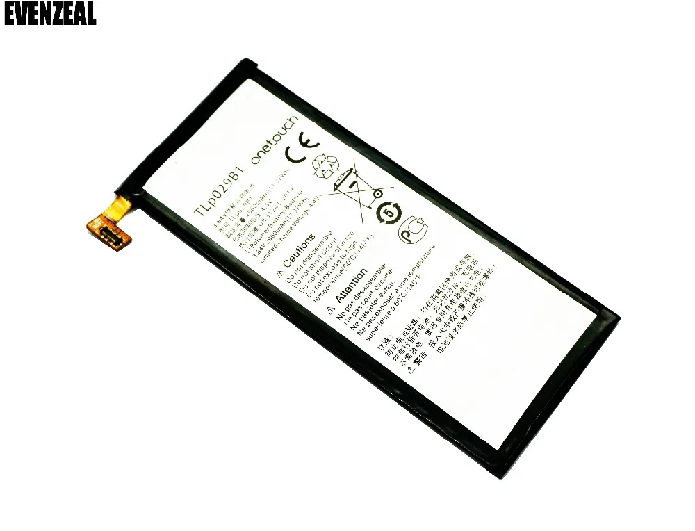 EVENZEAL 1 шт. сменная батарея для телефона Alcatel Touch Pop 4S 5095 5095B 5095I 5095K 5095L onetouch TLP029B1/TLP029B2 |