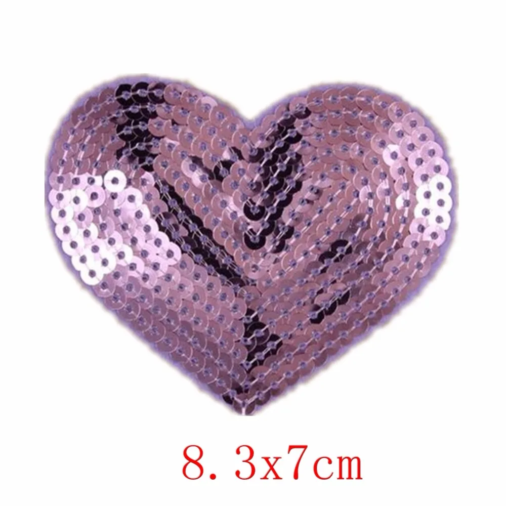 10 шт Сердце Звезда блестки аппликация вышитые патчи пришить Аппликация Милая