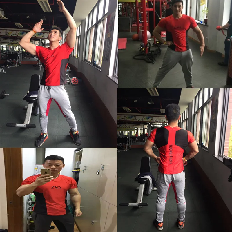 2016 Новый Gymshark майка мужчины с коротким рукавом футболки Мышцы Братья Моды Марка