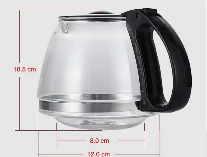 Chinaguangdong huaxunshi бытовой Кофе машины аксессуары 0.6L стороны провести кафе горшок Кофе стеклянный чайник