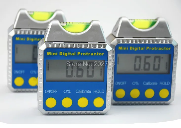 360 degree Mini Digital Inclinometer with bubble digital Protractor Bevel Box spirit angle meter | Инструменты