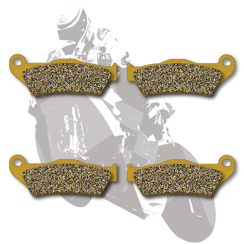 Мотоциклетные диски Передние + задние полуметаллические тормозные колодки для