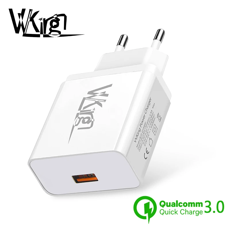 VVKing Быстрая зарядка 3 0 USB зарядное устройство 5 В А штепсельная вилка EU/US для iPhone