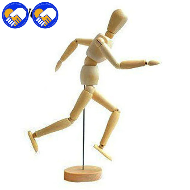 1 шт. 16 раскладные игрушки деревянный человек фигурка куклы с стоячим гибким