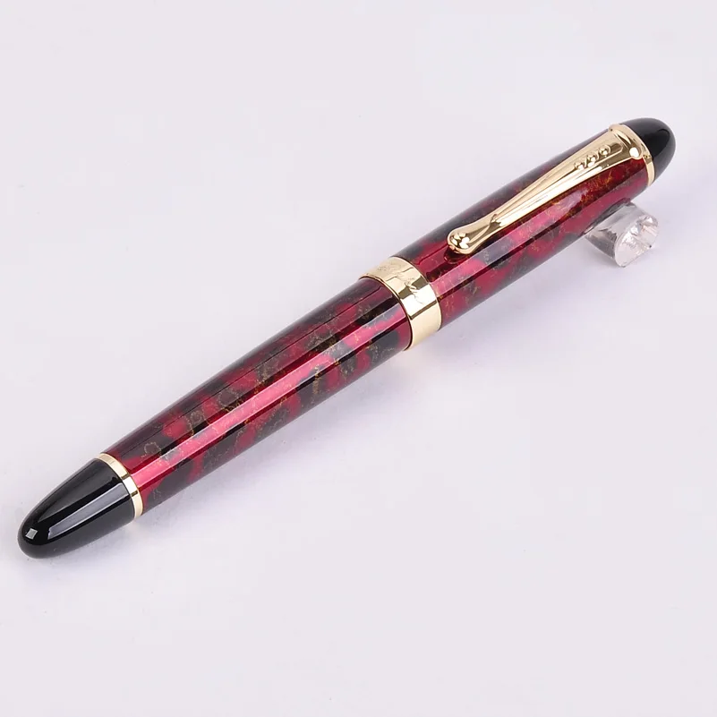 Dark Red Подлинная Jinhao 450 перьевая ручка полностью Металлическая Золотая Роскошная ручка с зажимом 22 цвета 0,5 мм перо Iraurita бизнес школьные принадлежности - Цвет: Dark Red