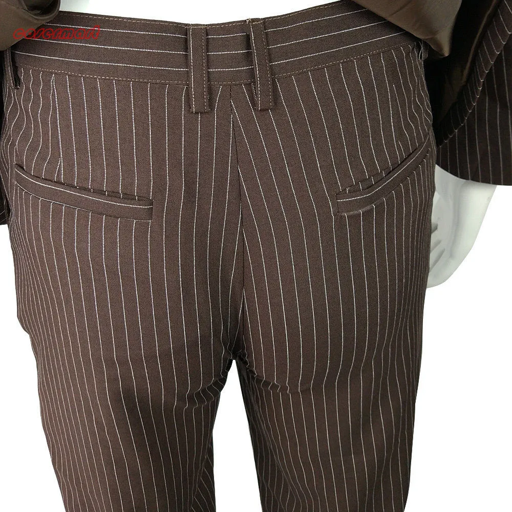 Кто является врачом который Доктор коричневый Pinstripe бизнес куртка костюм для