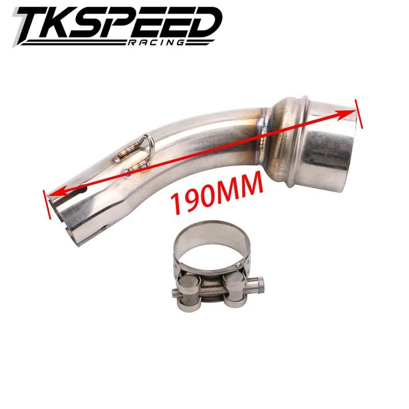 Моту мотоцикл выхлопных среднего трубы для Yamaha R3 2015 2016 без выхлопных|motorcycle exhaust