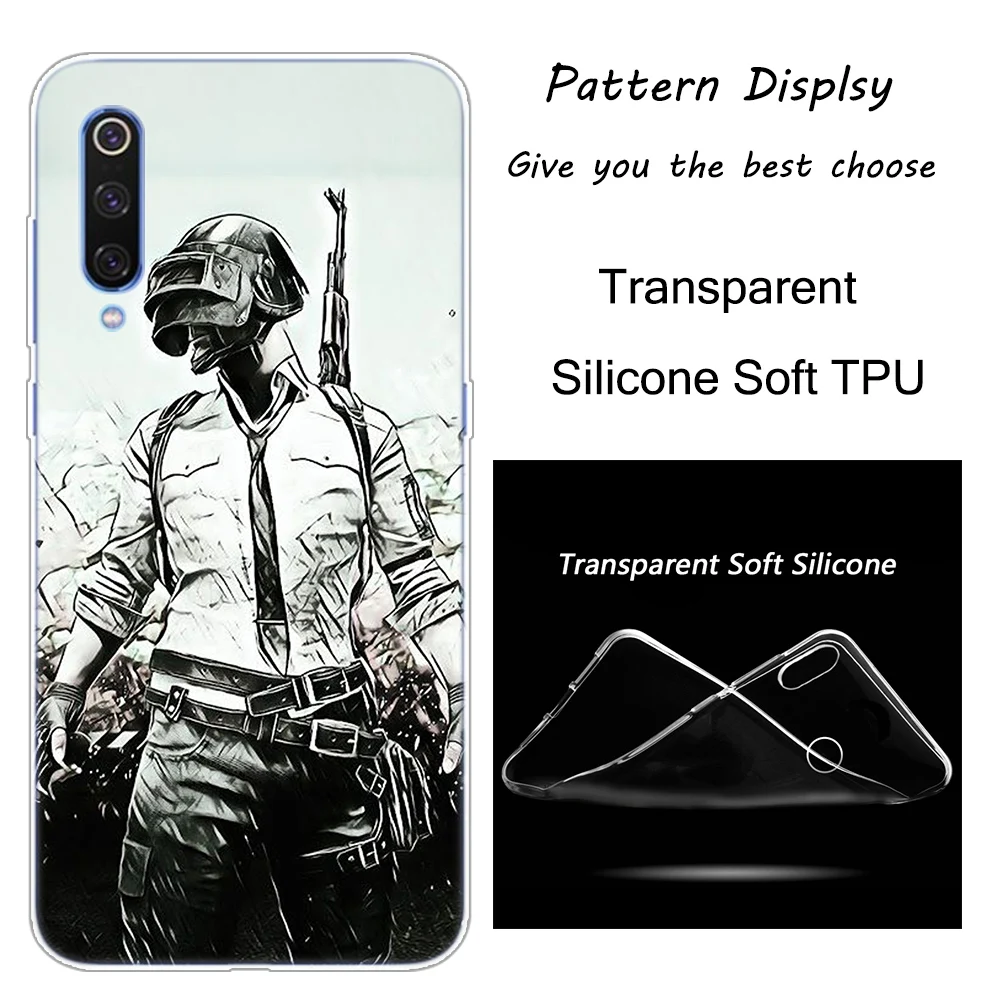 Горячие pubg игры силиконовый чехол для Xiaomi Pocophone F1 9T 9 9SE 8 A2 Lite A1 A2 Mix3 Redmi K20 7A Note 4 4X5 6 7 Pro S2 крышка