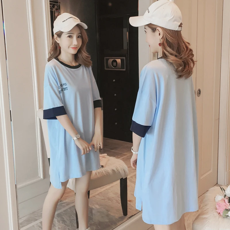 Женское Хлопковое платье большого размера для беременных Одежда MD 00913 лето