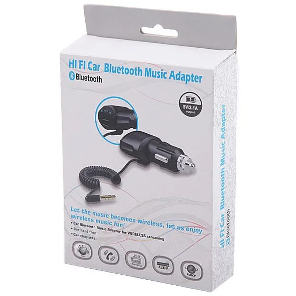 Высокое качество bluetooth hands free автомобильный комплект Авто 3 5 мм aux аудио приемник