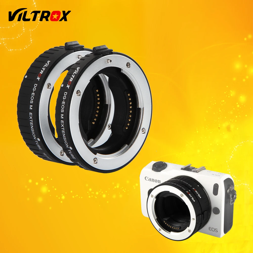 Viltrox DG-EOS м с автофокусом макро-удлинитель адаптер объектива для Canon EOS M объектив для EOS M EF-M M2 M3 M5 M6 M10 M50 M100 камера