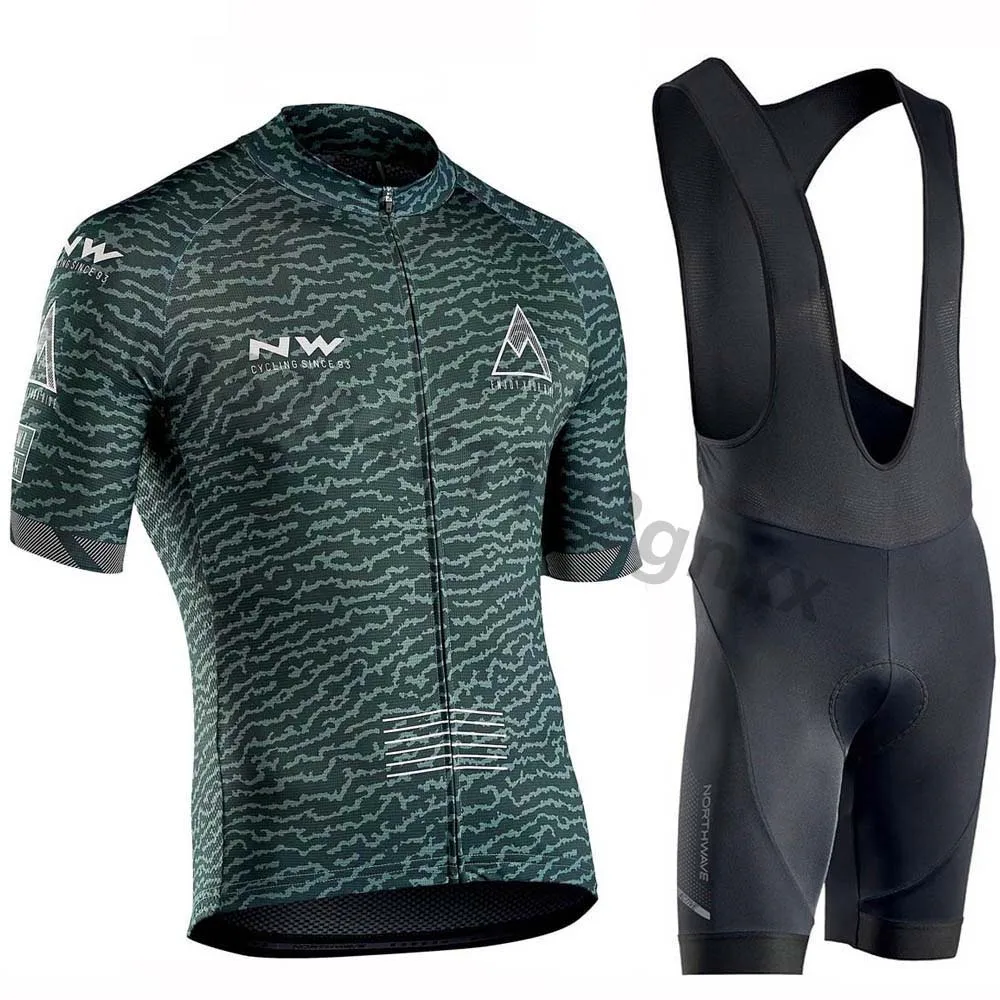 Northwave NW Cycling Jersey Set Summer Short Sleeve triathlon Bicycle Cycling Clothing Breathable New Ropa Ciclismo Maillot - Цвет: 8