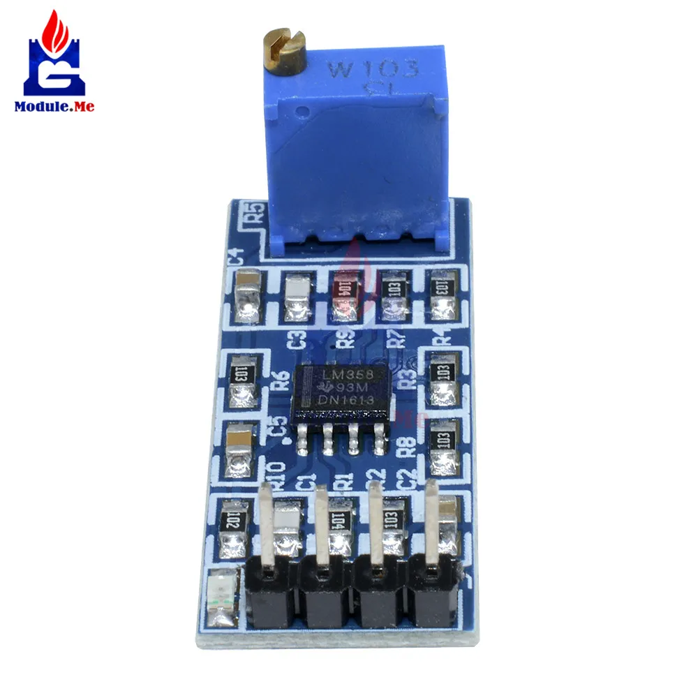 LM358 100 увеличение времени усиления сигнала Усилитель операционный усилитель модуль непосредственно Вход Выход сигнал 5 V-12 V