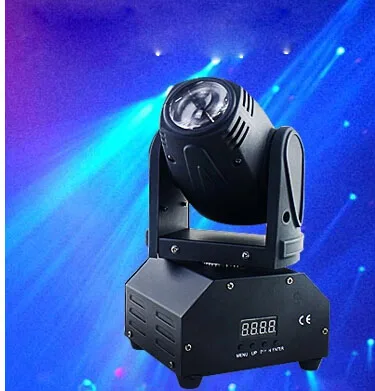 

China Mini 10W RGBW 4in1 led moving head show Disco DJ Laser Light Christmas party lights DMX512 LED 10W beam moving heads