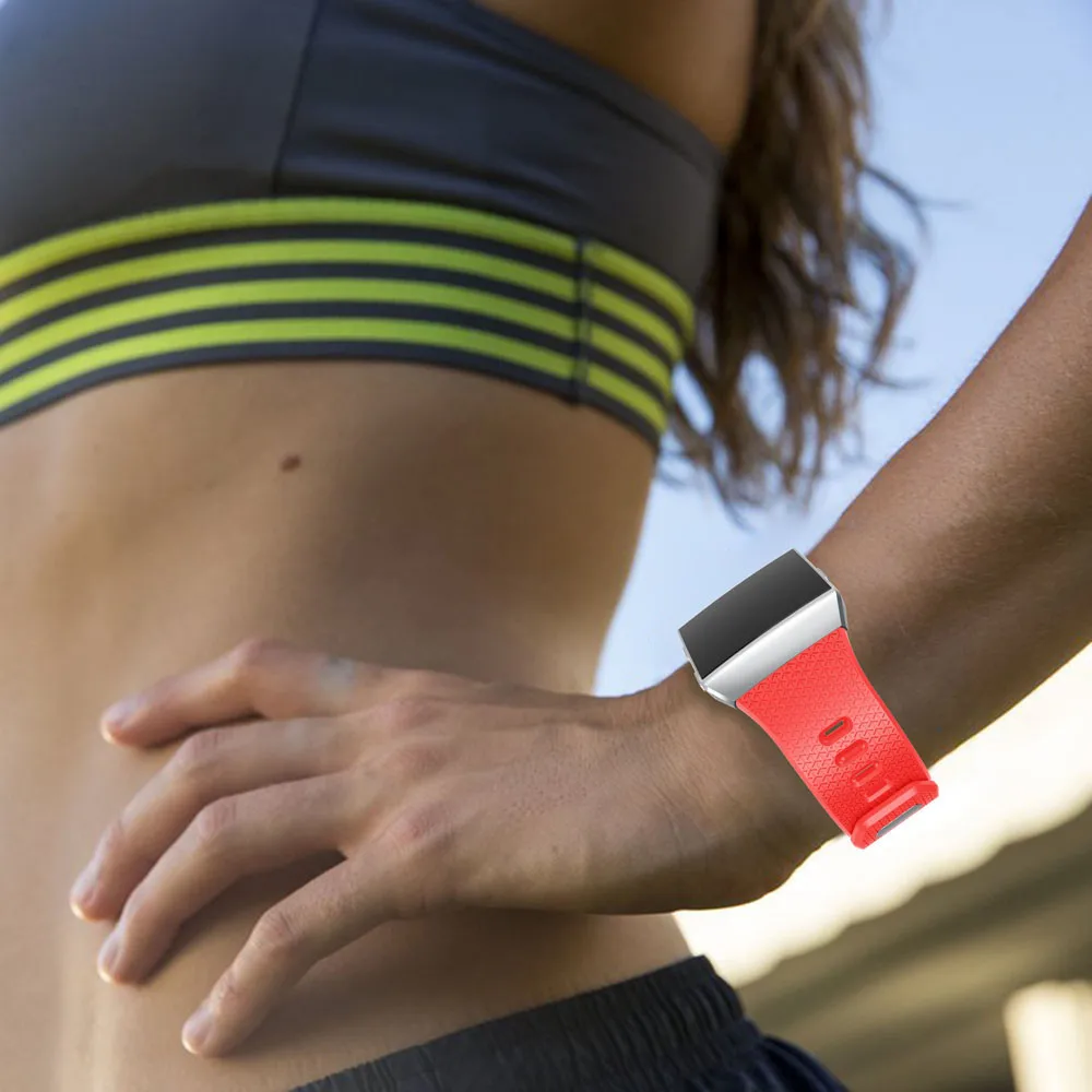 Силиконовый сменный ремешок для наручных часов Fitbit группа; маленькие и большие размеры Размеры умные аксессуары браслет наручные ремешок, умный Браслет