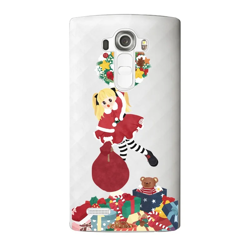Cherry Soft Clear TPU Phone Case For LG G3 G4 G5 V10 K3 K4 K5 K8 K10 2017 Google Nexus Printed Chrismas Cover Free Shipping | Мобильные