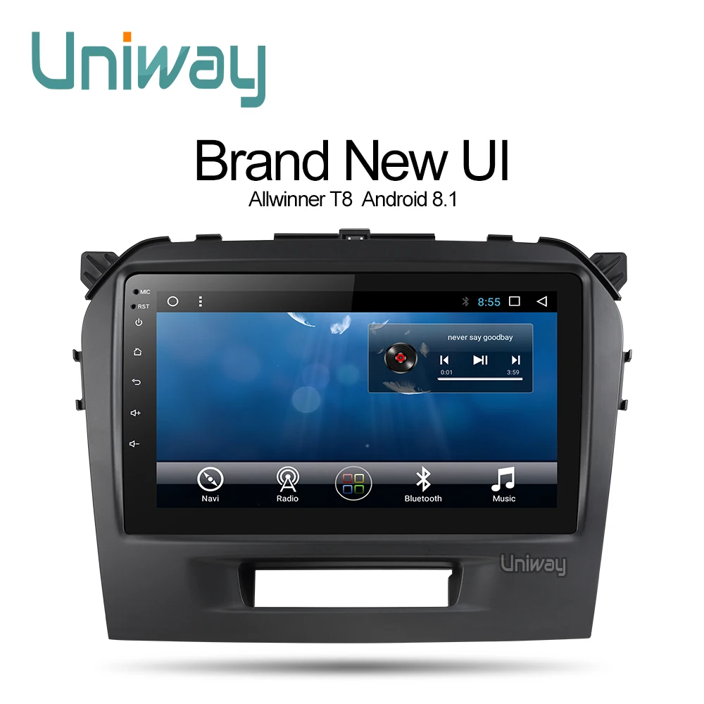 Uniway MWTL15 2G+ 3 2G android 8,1 автомобильный dvd для suzuki vitara- мультимедийный автомобильный Радио Стерео gps с рулевым колесом