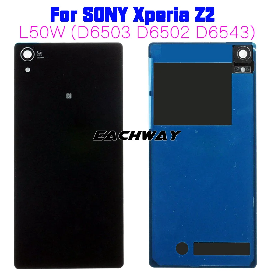 Новая задняя дверь батарея крышка Стекло Замена чехол для Sony Xperia Z1 Z2 Z3 Compact Mini с