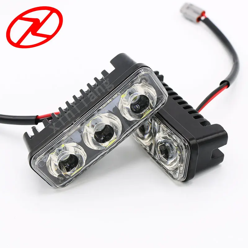 2 шт. водонепроницаемый универсальный 3 светодиодный алюминий высокой мощности