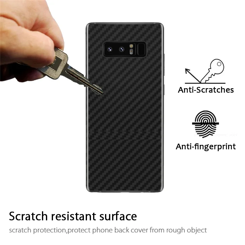 3D защитная задняя пленка из углеродного волокна для Samsung Galaxy S9 S8 Plus Note 8 S6 S7 Edge (не
