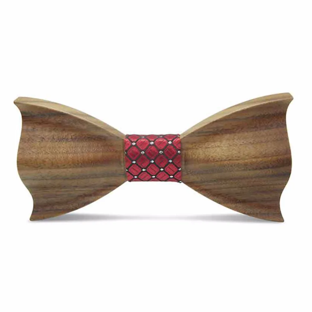 Новинка трехмерный Мужской деревянный галстук бабочка мужские классические