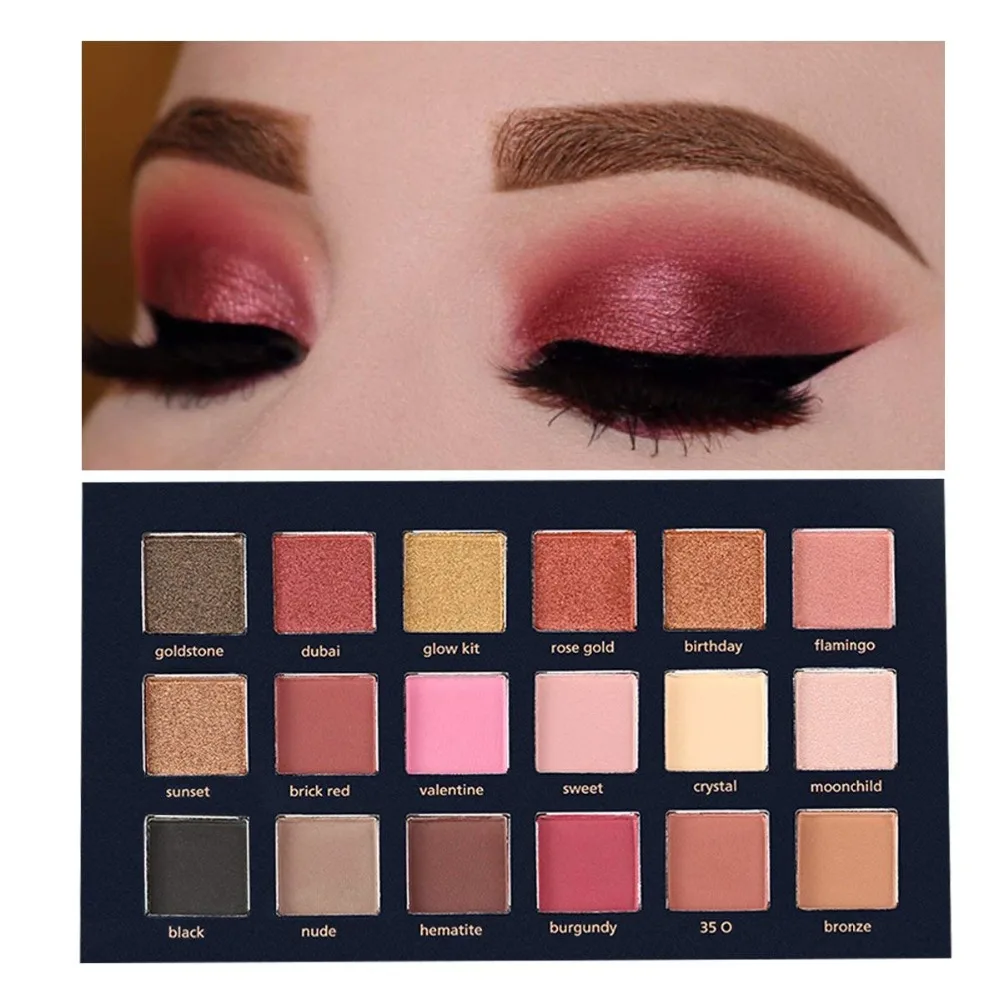 Палетка теней BEAUTY GLAZED для макияжа глаз профессиональные алмазные блестящие