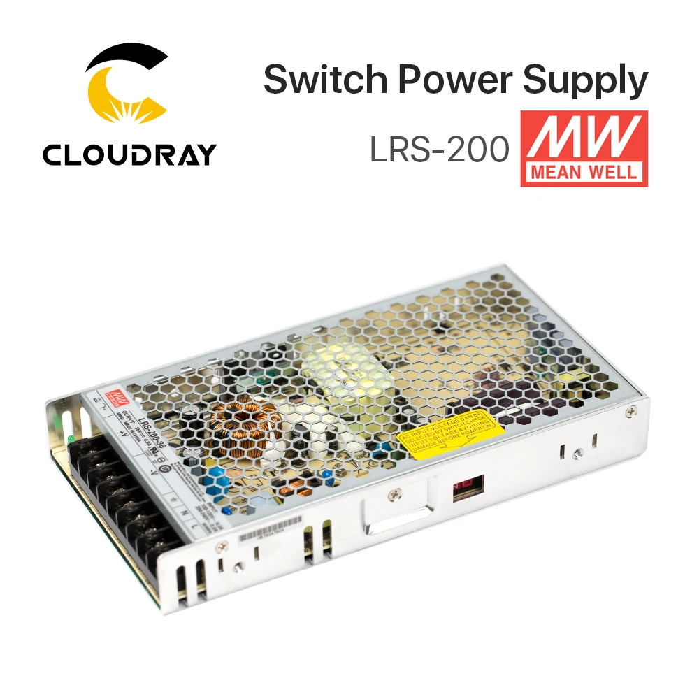 Meanwell LRS 200 импульсный источник питания 12 В 24 в 36 48 Вт оригинальный бренд MW Тайвань