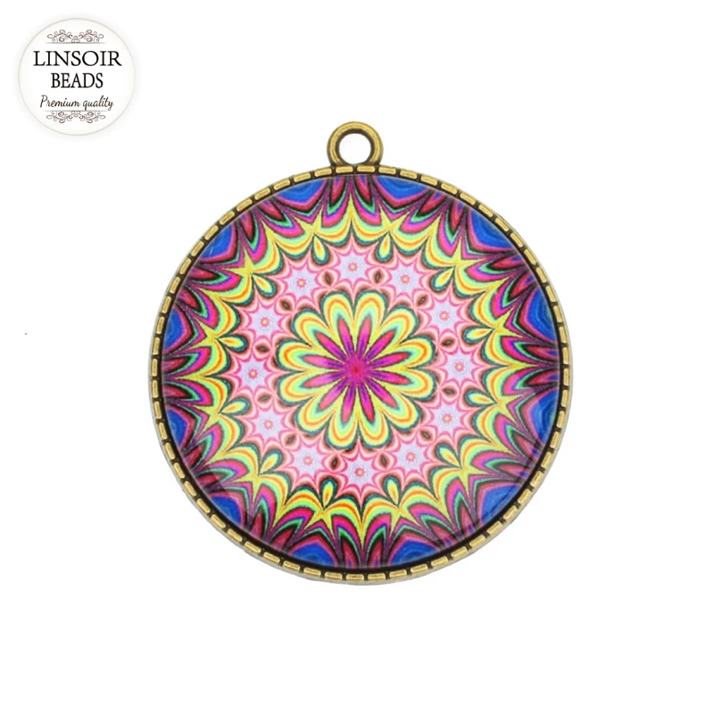 

LINSOIR Glass Cabochon 10/12/14/20/25mm Ethnic Mixed Round Photo Cameo Cabochon Setting Supplies for Jewelry Accessories 20pcs