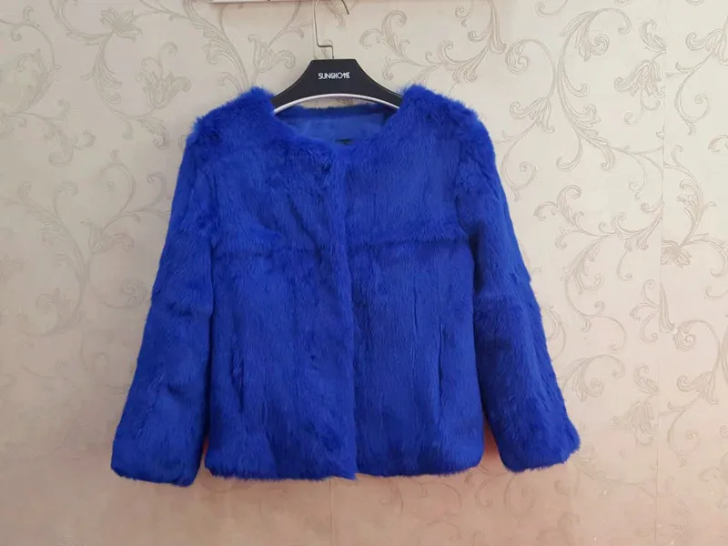 

Rabbit fur coat leather coat short paragraph coat spring and autumn warm