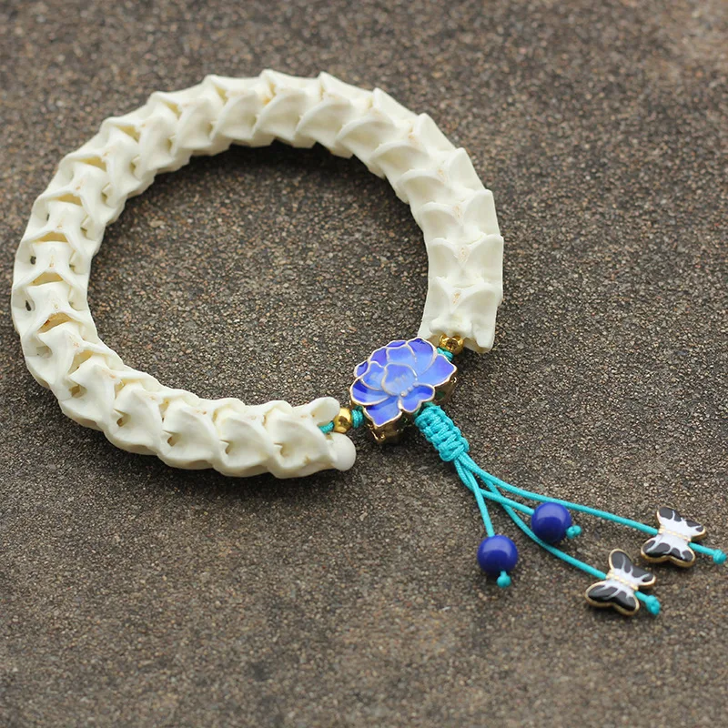 Тайский бутик змеиная кость счастливые и безопасные браслеты с перегородчатой