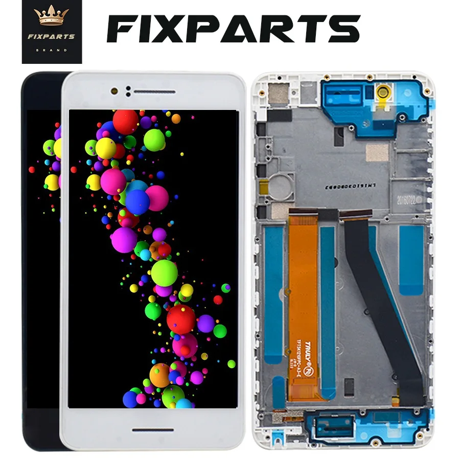 Для HTC Desire 728 LCD 728G Дисплей сенсорный экран дигитайзер сборка с рамкой запасные