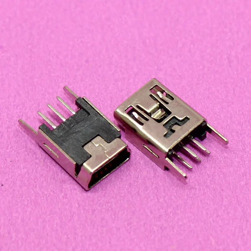 YuXi совершенно новый 5P мини USB разъем V3 для MP3 MP4 GPS и т. Д. 2 ножками DIP 180 градусов|port