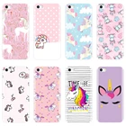 Чехол-накладка для iPhone 5 S, 5C, 5S, SE, силиконовый, с изображением розового милого единорога, для девочек и принцесс, 4S
