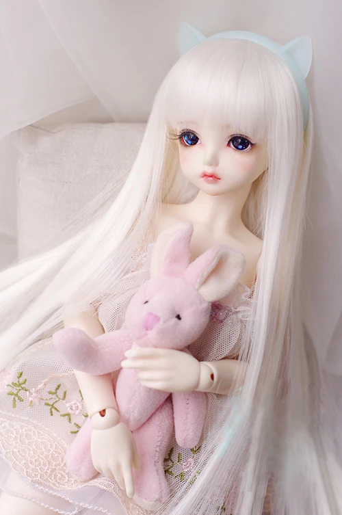 Длинные прямые розовые парики для кукол доступны 1/8 1/6 1/4 1/3 BJD SD DD MDD аксессуары