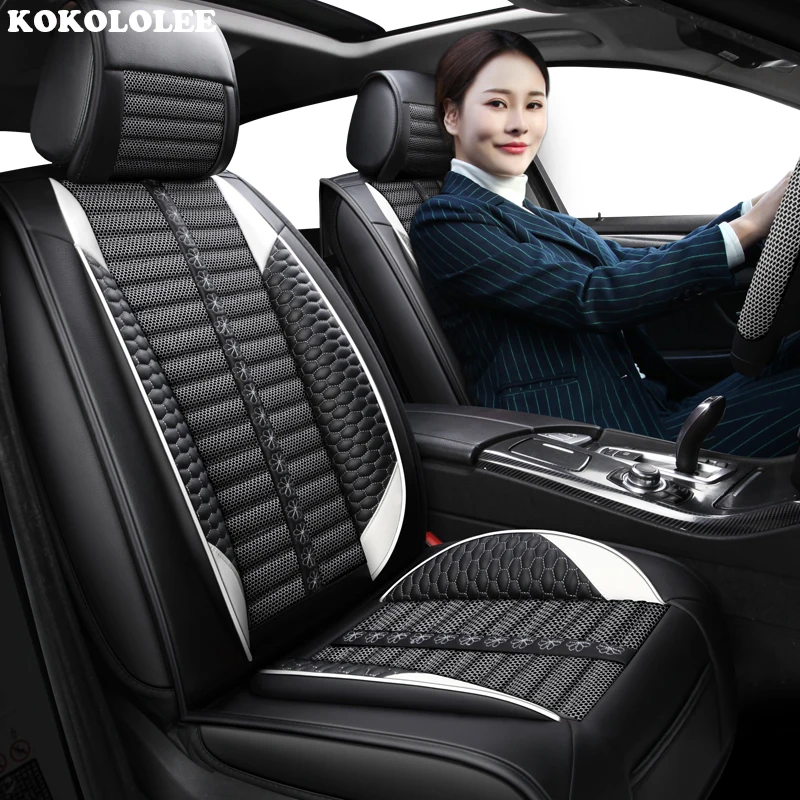 Автомобильные Чехлы На Сиденья kokoleee для Infiniti all model FX EX JX G M QX50 QX56 QX80 QX70 Q70L QX60 Q50 Q60
