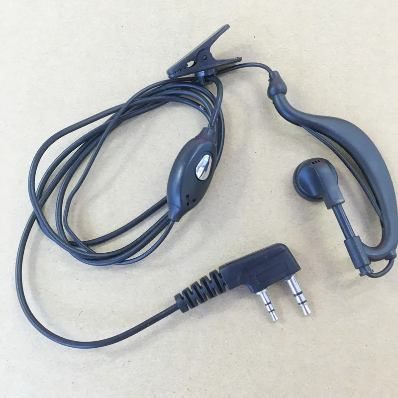 К разъем 2 булавки гарнитура с наушниками для kenwood радио baofeng bf uv5r bf888s quansheng tyt puxing