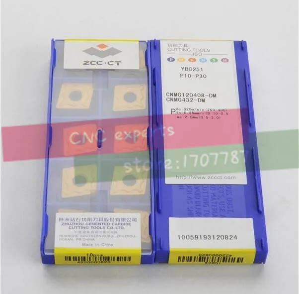 

Free Shipping 10PCS CNMG120404/CNMG120408-DM YBC251 Indexable Carbide Turning Inserts Cutter for Lathe Holder MCLNR/MCRNR/MCKNR