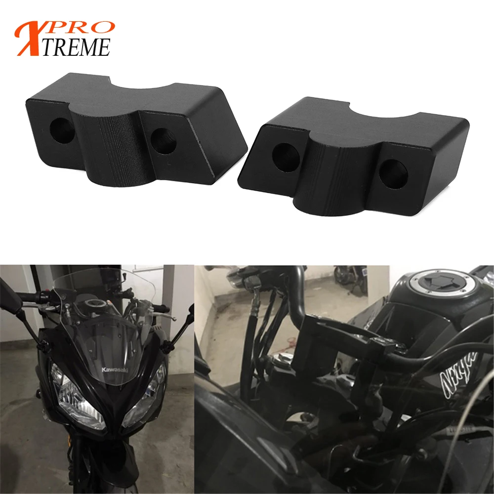 Мотоцикл ручка бар зажим расширение руль подъемный Набор для KAWASAKI ER6N ER 6F 2012 2016 Z650
