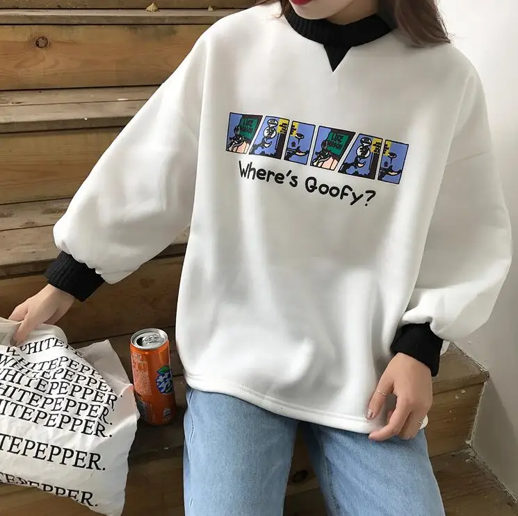 

Harajuku loose cartoon print t-shirt