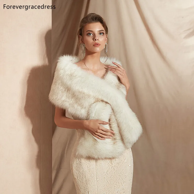 Женское свадебное болеро Forevergracedress элегантное мягкое пальто из искусственного