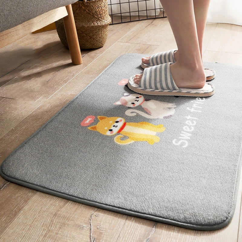 Нейлоновый передний коврик у входной двери Smile Welcome напольные ковры с принтом