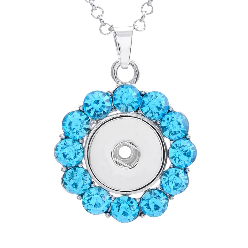 

New Snap Jewelry Vintage Metal Snap Button Necklaces 18mm 20mm Snap Pendant Necklace For Women Girls DIY Button Jewelry Gift