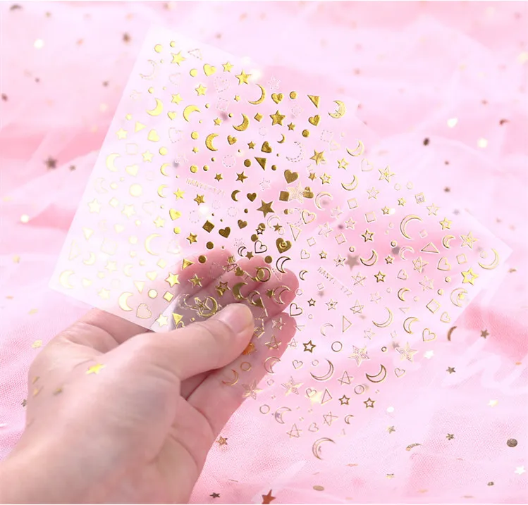 2 шт./компл. Сияющий Bling милый ПВХ 3D кристалл сценический уход за кожей лица макияж ногтей Стикеры s пуля журнал декоративные стикеры канцелярские