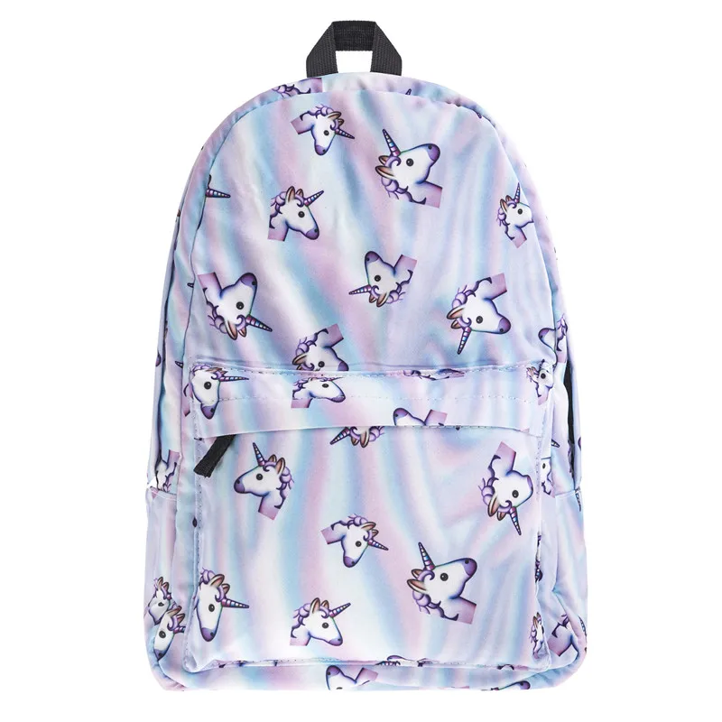 Mallrat Alien emoji крем 3D печати рюкзак Mochila Рюкзаки для подростков Обувь девочек SAC DOS |
