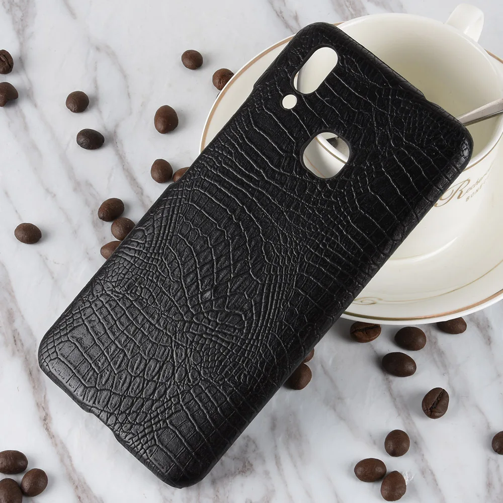For Vivo X21 Case Slim Crocodile Skin Texture Leather Back Cover Hard Shield Smart Mobile Phone Protective Bag Shell Coque |