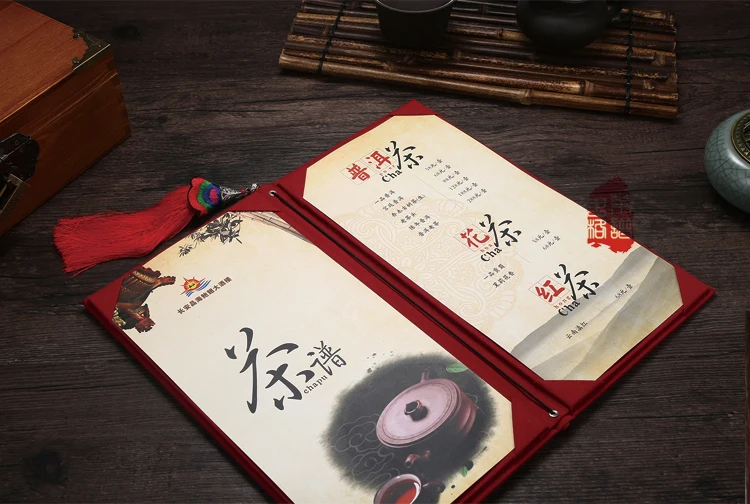 Меню/меню на заказ/оригинальность/Этнография/Классика/Лен/чайный лист/винная