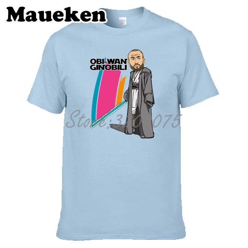 Мужская футболка Obi Wan Ginobili 20 Manu футболки с короткими рукавами модная героями